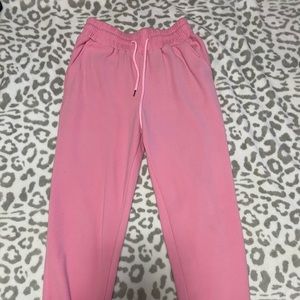 womens pink joggers